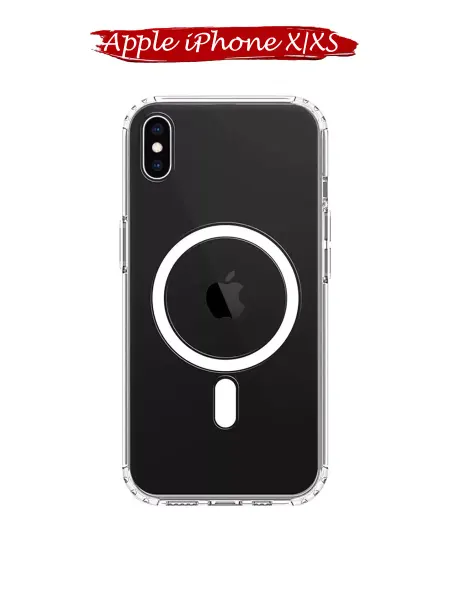 Mobile[case] Прозрачный чехол на iPhone X XS силиконовый c MagSafe