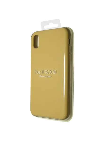 Veglas Чехол-накладка для iPhone X XS SILICONE CASE NL латте