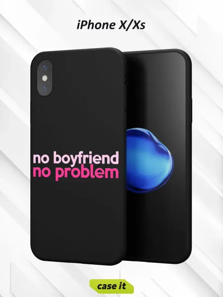 Case it Чехол на iPhone X и XSс принтом Надпись