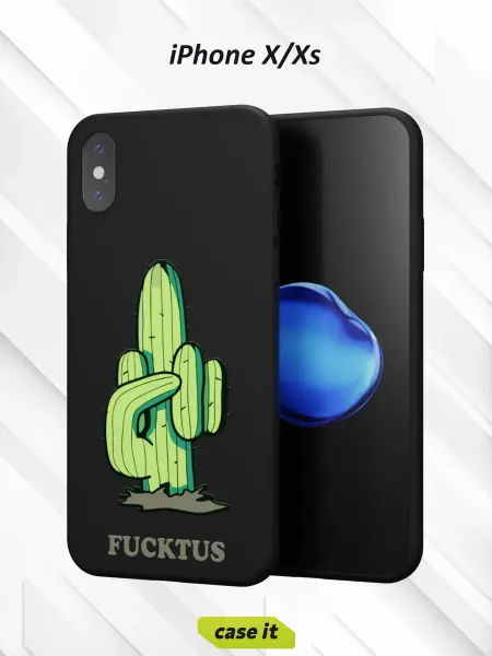 Case it Чехол на iPhone X и XSс принтом Фактус