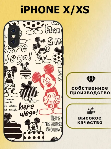 AA'case Чехол на iphone X XS микки маус