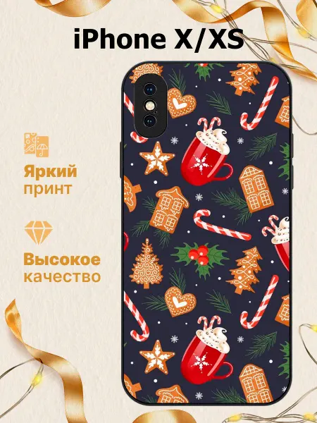 AA'case Чехол на iphone X XS с принтом