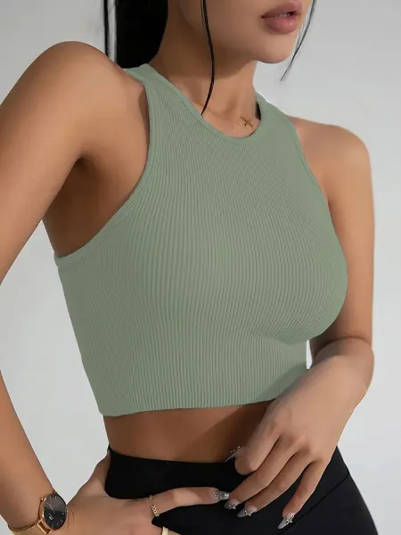 Chic Choice Кроп топ бесшовный базовый под пиджак укороченный