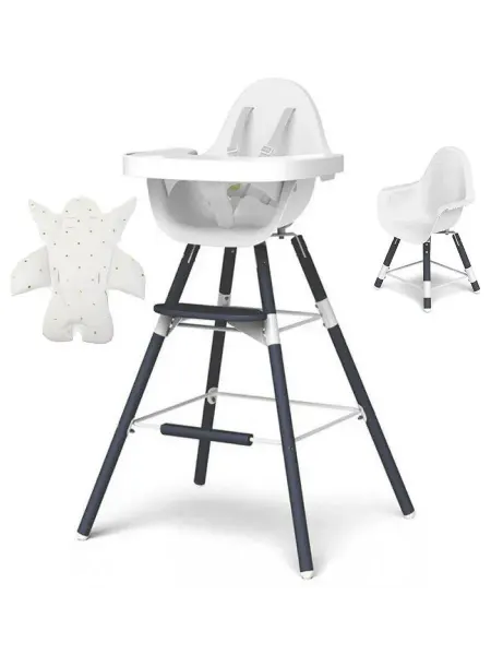 Childhome Стульчик для кормления Evolu Blue Gold dots