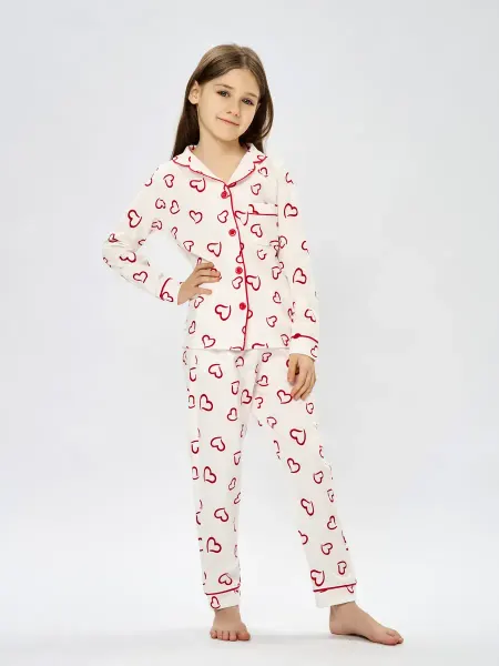 DINAR CLOTHES Пижама домашняя детская сердечки