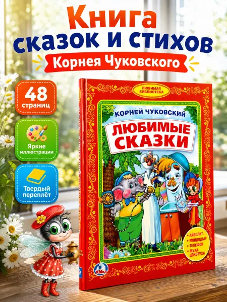 Умка Сказки для малышей книга сборник Корней Чуковский для детей