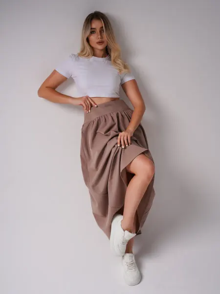 DALIRA COLLECTION Юбка макси длинная большие размеры с карманами