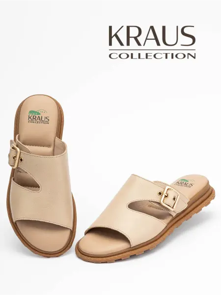KRAUS Collection Сабо женские кожаные без каблука