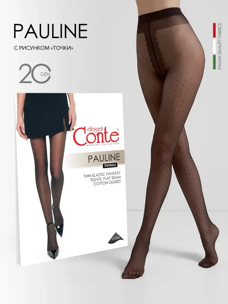CONTE Elegant Колготки с рисунком в точку PAULINE