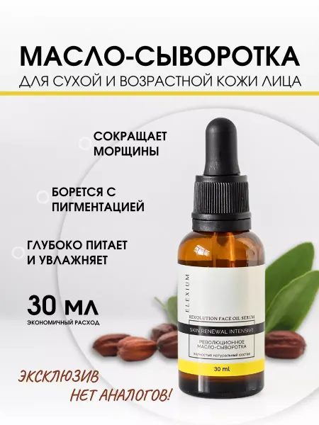 ElEXIUM COSMETICS Сыворотка для сухой и возрастной кожи лица Renewal 30 мл