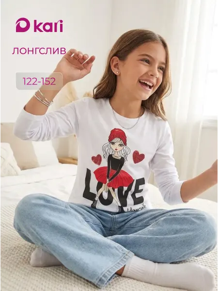 Daniele Patrici Лонгслив для девочки детский