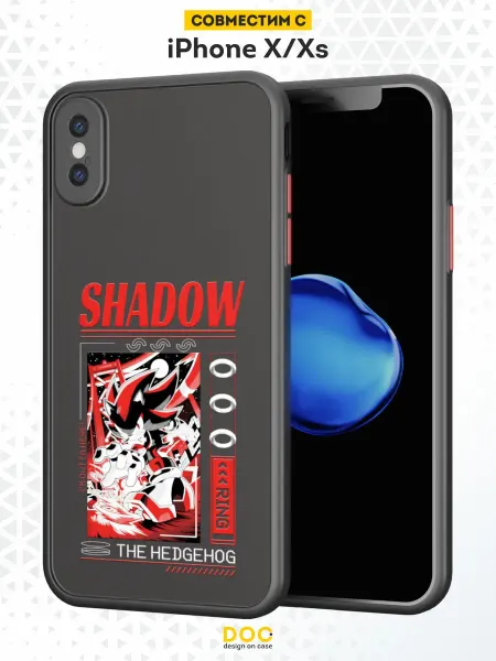 DesignOnCase Чехол Бампер на iPhone X XS с принтом Shadow