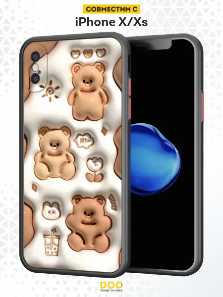 DesignOnCase Чехол Бампер на iPhone X XS с принтом Искусство