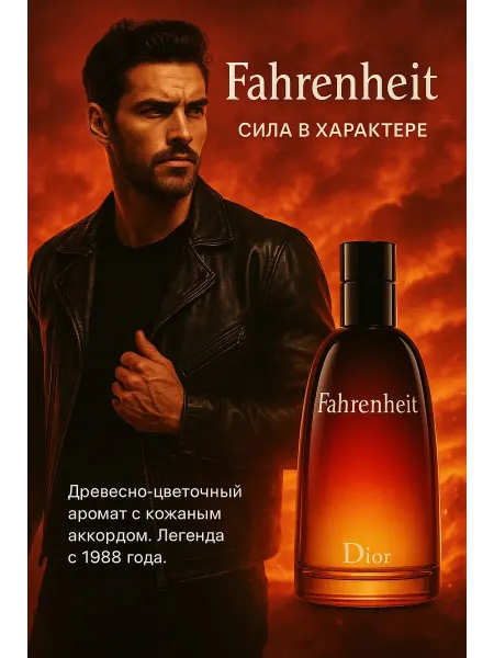 Мужские духи Fahrenheit Dior для мужчин 100 мл