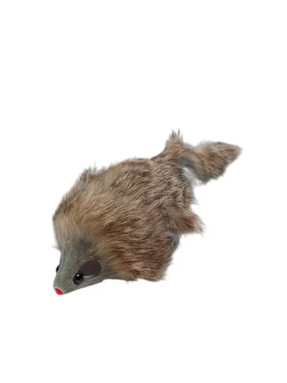 Игрушка для кошек Каскад Мышь цветная длинный мех