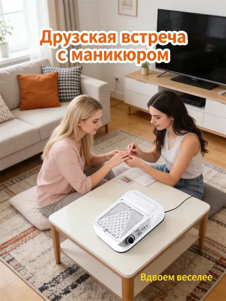 DYH-coco Пылесос для маникюра настольный мощный вытяжка