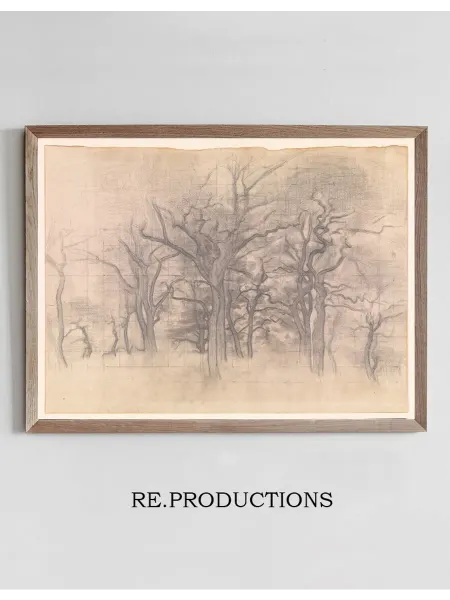 Re.productions Постер Egetræer - Vilhelm Hammershøi