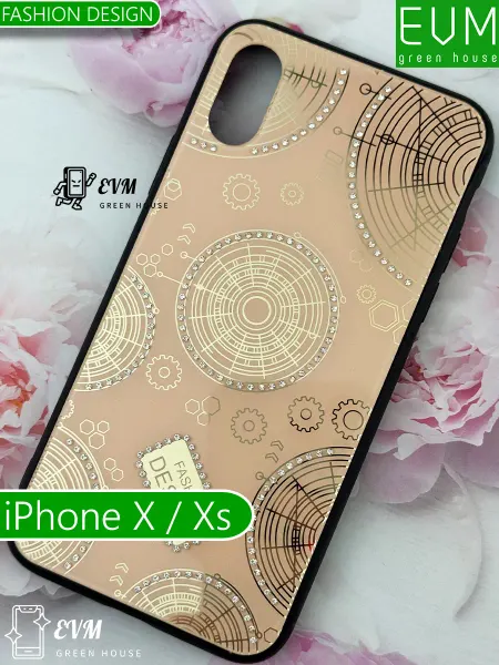 EVM Green House Чехол для iPhone XS с блестками