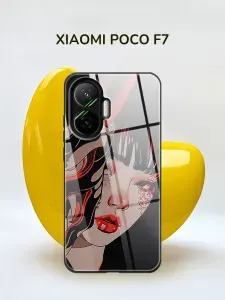 Чехол на Poco f7 стеклянный