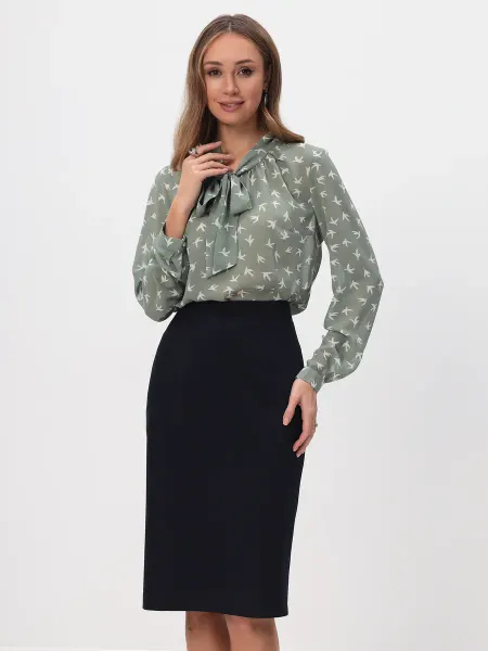 KEY FASHION Юбка карандаш офисная миди