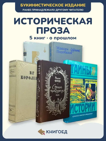 Книгоед исторические романы Домбровский Подобедов Короленко Фиш