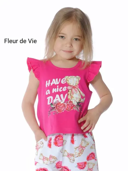 Fleur de Vie Блузка детская с рукавами-крылышками