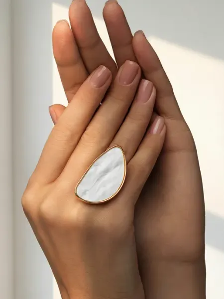 Flevo Кольцо крупное бижутерия