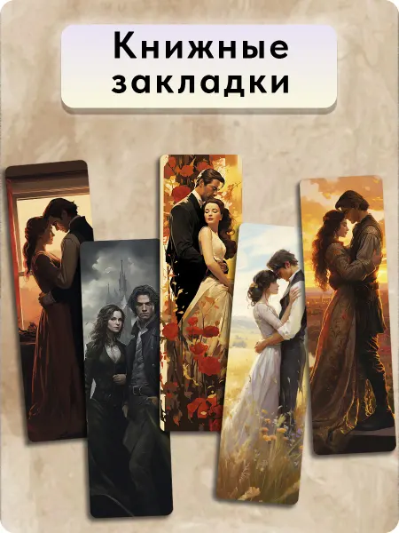 FreeArt studio Закладки для книг - Герои романов