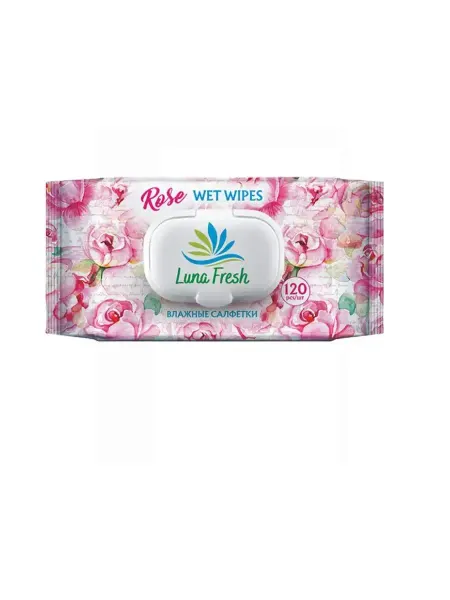 Luna Fresh Влажные салфетки очищающие 120 штук
