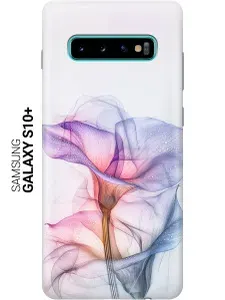 Силиконовый чехол на Samsung Galaxy S10+ с принтом "Прозрачные калы"