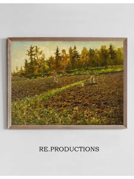 Re.productions Постер The Potato Gatherers - Julius Sergius Klever
