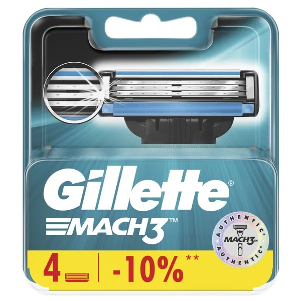 Сменные Кассеты Для Мужской Бритвы Gillette Mach3