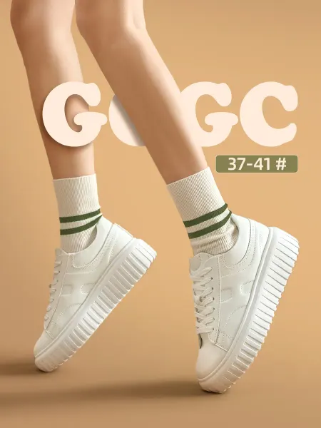 GOGC Кожаные белые кеды с платформой в школу для подростки