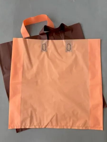 Handbags_nat Пакет полиэтиленовый набор 4 шт с ручками прочный однотонный