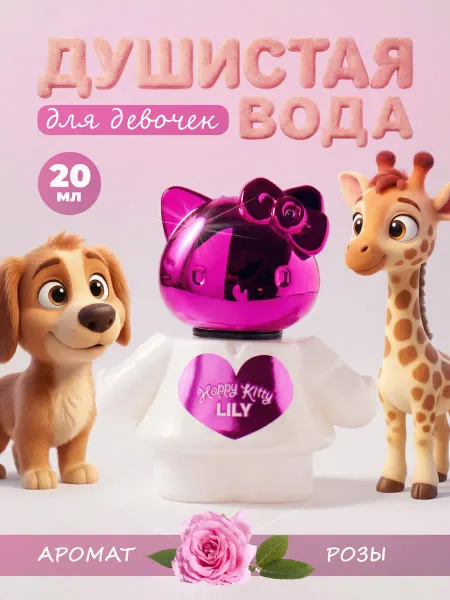 Happy kitty Душистая вода детская для девочки "Лили" 20 мл