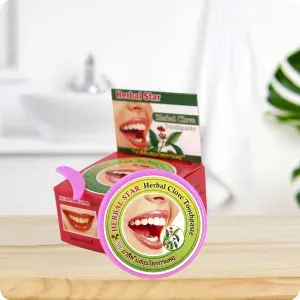 Herbal Star, Тайская травяная отбеливающая зубная паста с экстрактом Гвоздики, 30 гр.