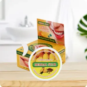 Herbal Star, Тайская травяная отбеливающая зубная паста с экстрактом Манго, 30 гр.