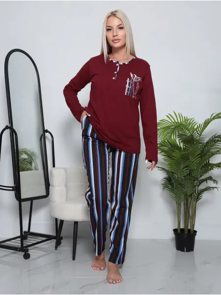 Reina Home Textile Женская пижама со штанами больших размеров костюм домашний