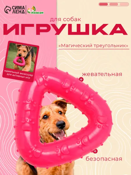 Пижон Игрушка жевательная суперпрочная Магический треугольник