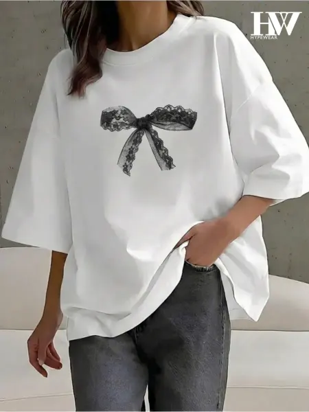 HYPEWEAR Футболка оверсайз с бантом