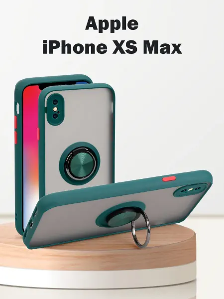 Чехол для iPhone XS Max, с кольцом