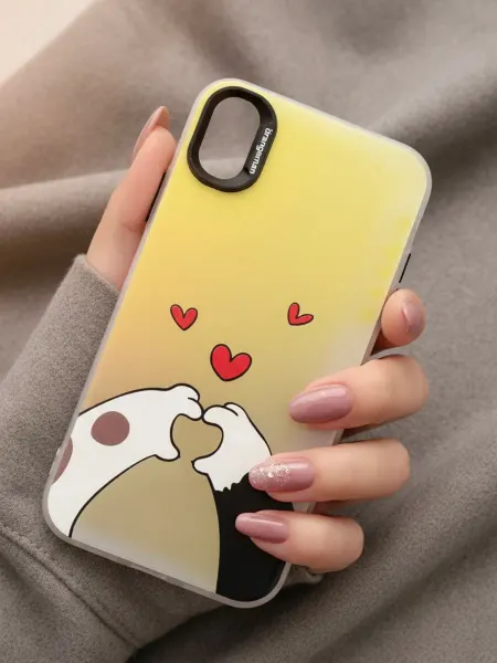 Orangeman Чехол на iPhone XS X с котиками