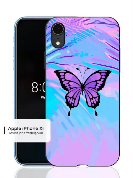Чехол на iPhone XR с принтом Бабочка