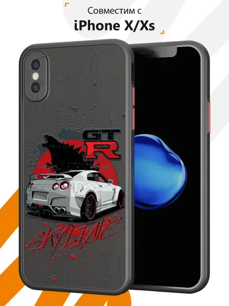 Мобилиус Чехол на iPhone X XS с принтом Машина