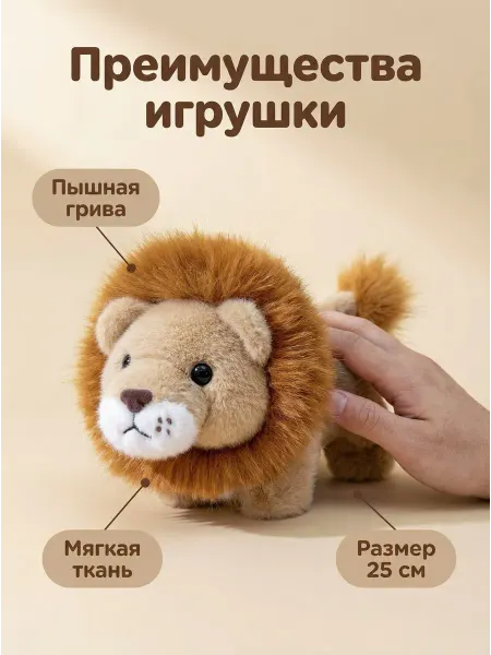 Joy of Panda Мягкая игрушка лев