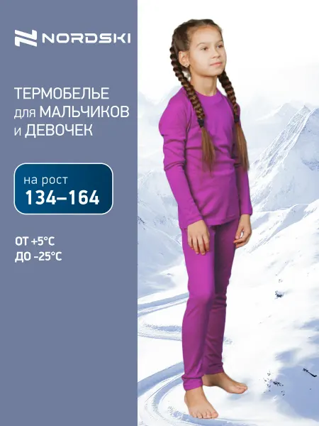 NORDSKI Зимнее спортивное термобелье комплект Junior Warm