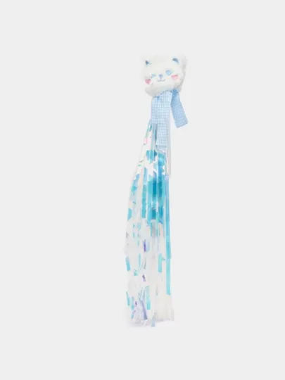 Игрушка для кошек, забавная кошачья палка, радужная лента с кисточкой