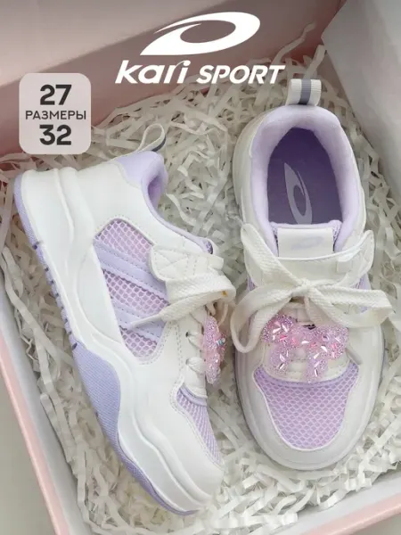Kari Кроссовки детские спортивные дышащие на высокой платформе
