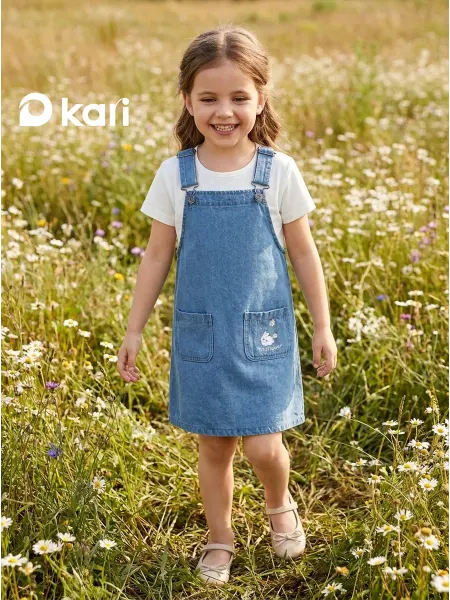 KariKids Сарафан для девочки джинсовый в садик