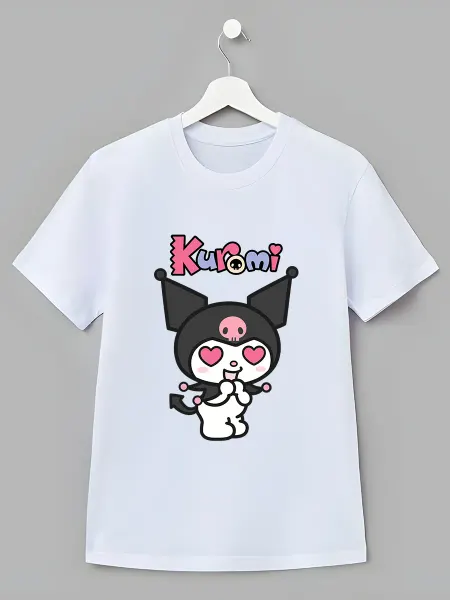 Nuobi Kids Детская Футболка Куроми Влюбленность Принт Sanrio Аниме